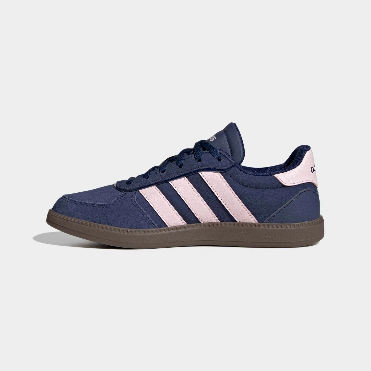 Детские кроссовки с тремя полосками Adidas, Dark Blue/Clear Pink — фото 3