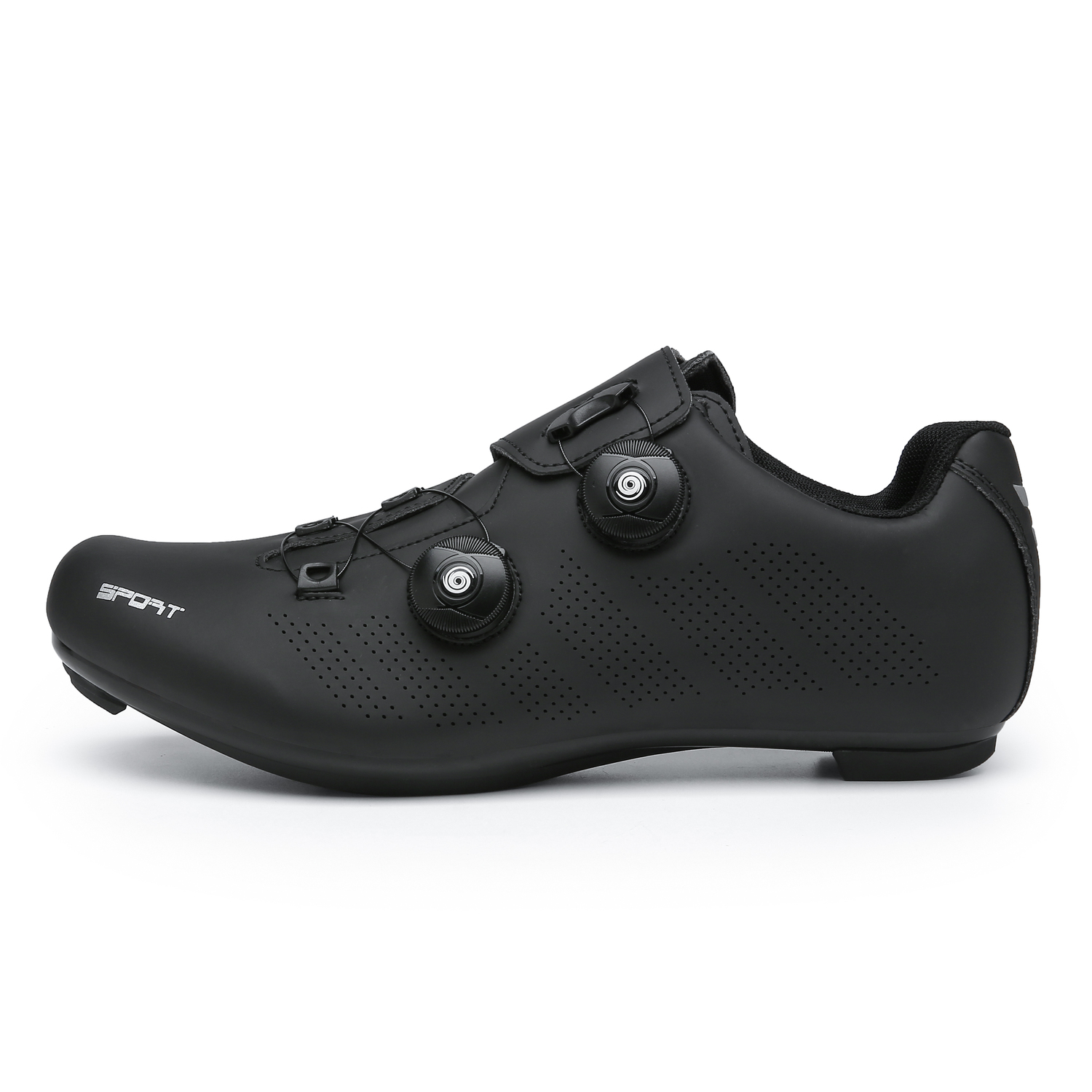 

JYVME Износостойкие дышащие велотуфли Low top Cycling Shoes мужские с поддержкой стопы - черный Highway Lock Shoe (рекомендуем размер больше при широкой стопе)