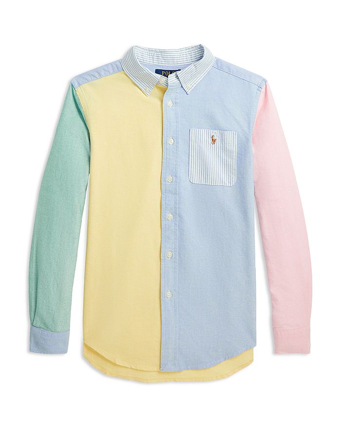 

Рубашка Oxford Fun для мальчиков из хлопка - Big Kid Ralph Lauren, мультиколор