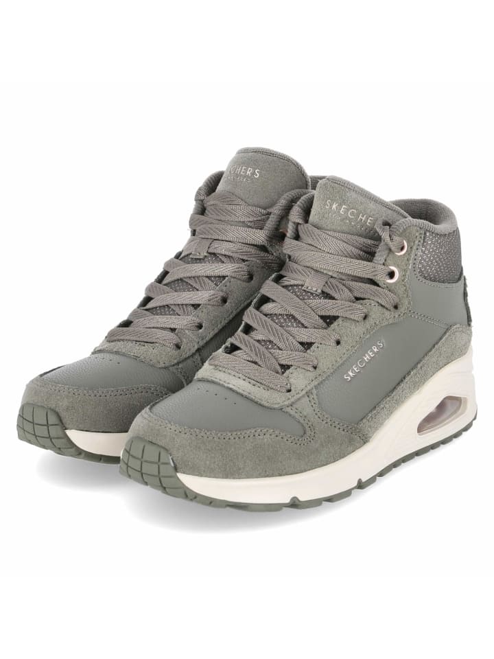 Высокие кеды Skechers, оливковый