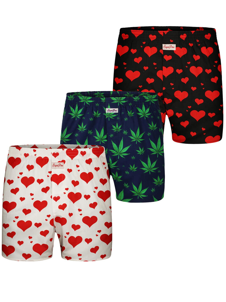 

Боксеры Sugar Pine Motiv Print Mix, цвет herzen, hanf