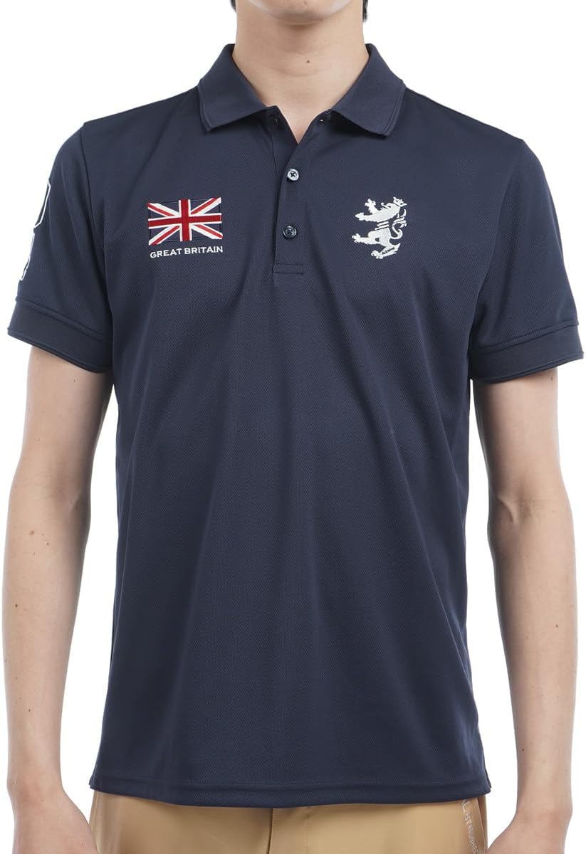 

Мужская классическая рубашка-поло Admiral Golf с флагом, темно-синий