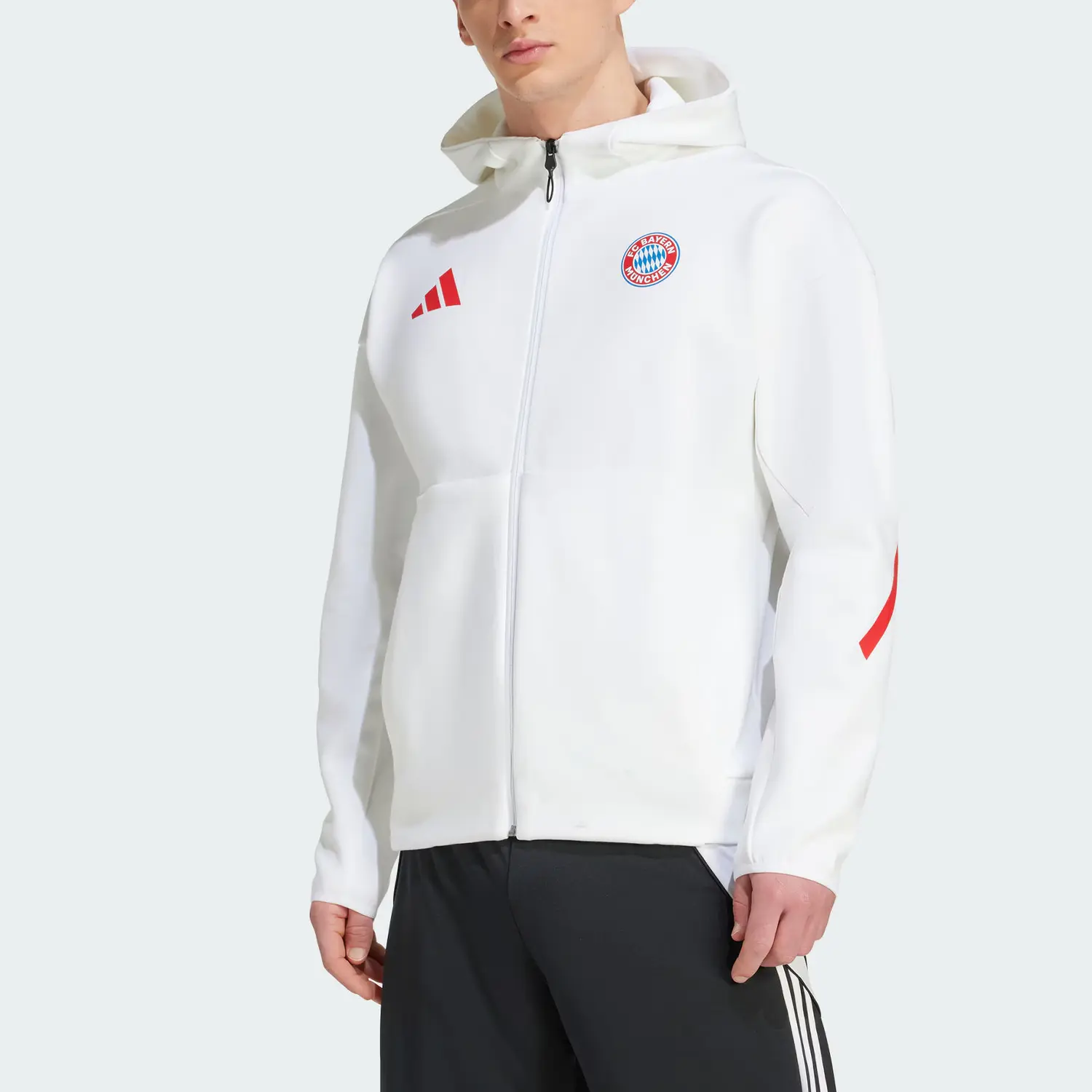 Adidas Куртка Bayern SS25 ZNE FC, White/Black — фото 3