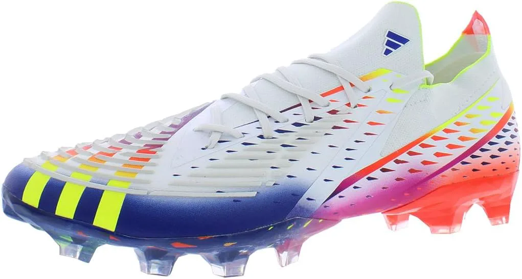 Футбольные бутсы Adidas Predator Accuracy.3 для твердого грунта, белый/желтый/синий