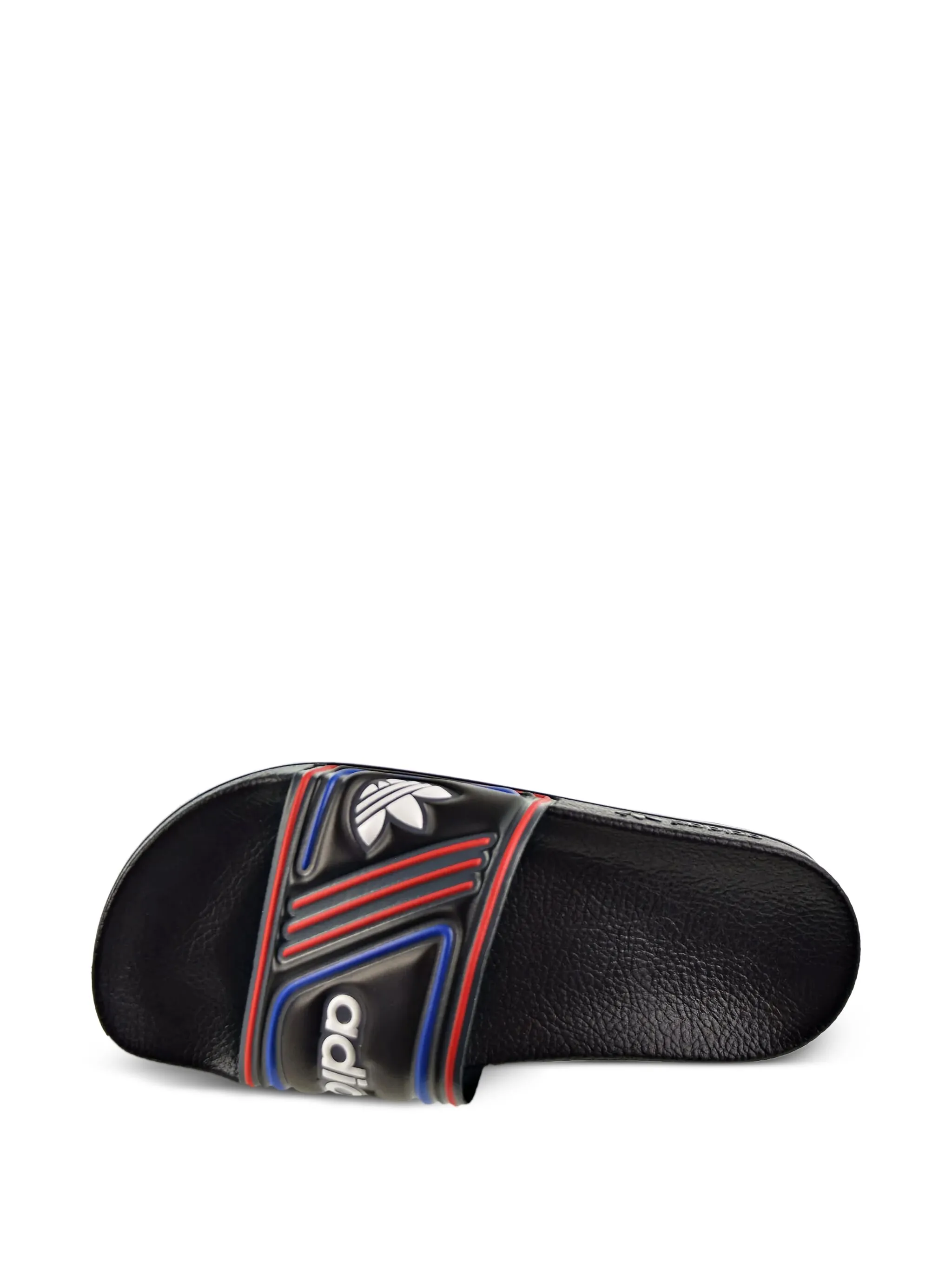 Шлепанцы Adilette Core Black/Grey Six/Collegiate Royal Adidas, черный — фото 2