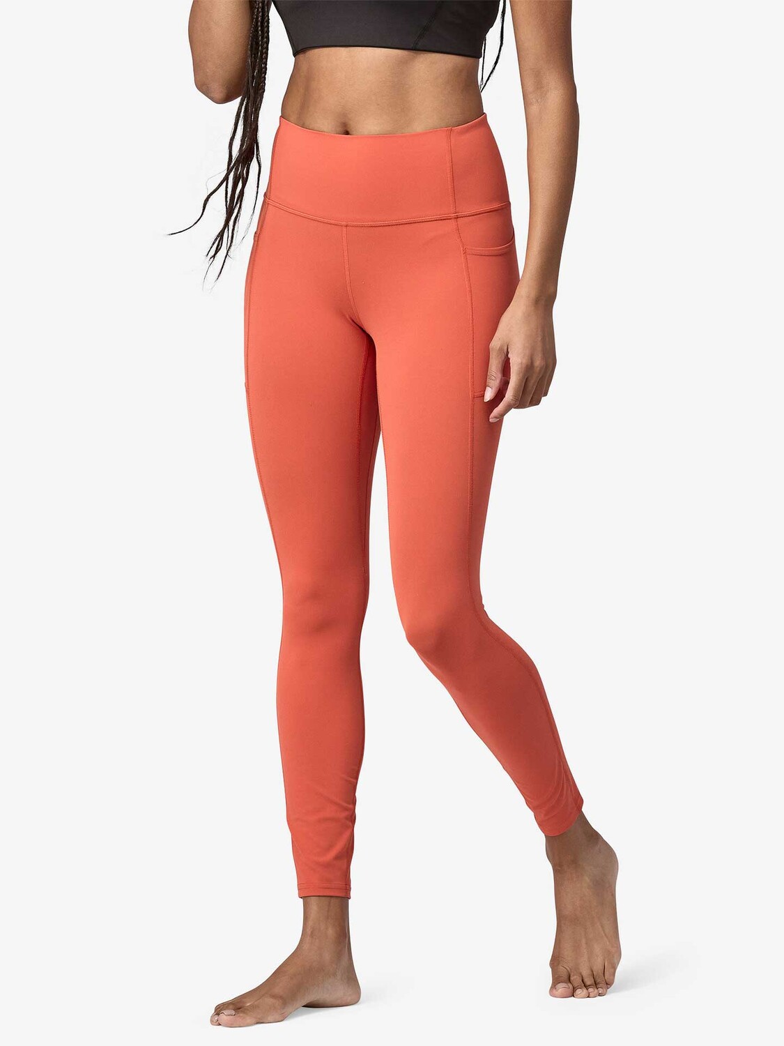 

Тайтсы Patagonia W's Maipo 7/8 Stash Tights, красный