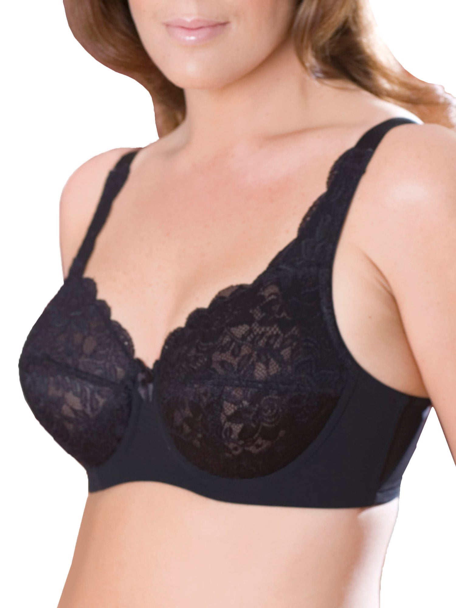 

Бюстгальтер Elila Women's Isabella Lace Full Covering, черный
