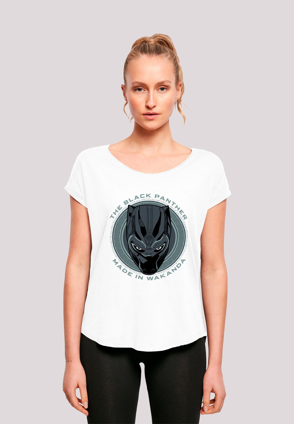 

Футболка с принтом MARVEL BLACK PANTHER MADE IN WAKANDA - PREMIUM SUPERHELDEN IRON F4NT4STIC, белый