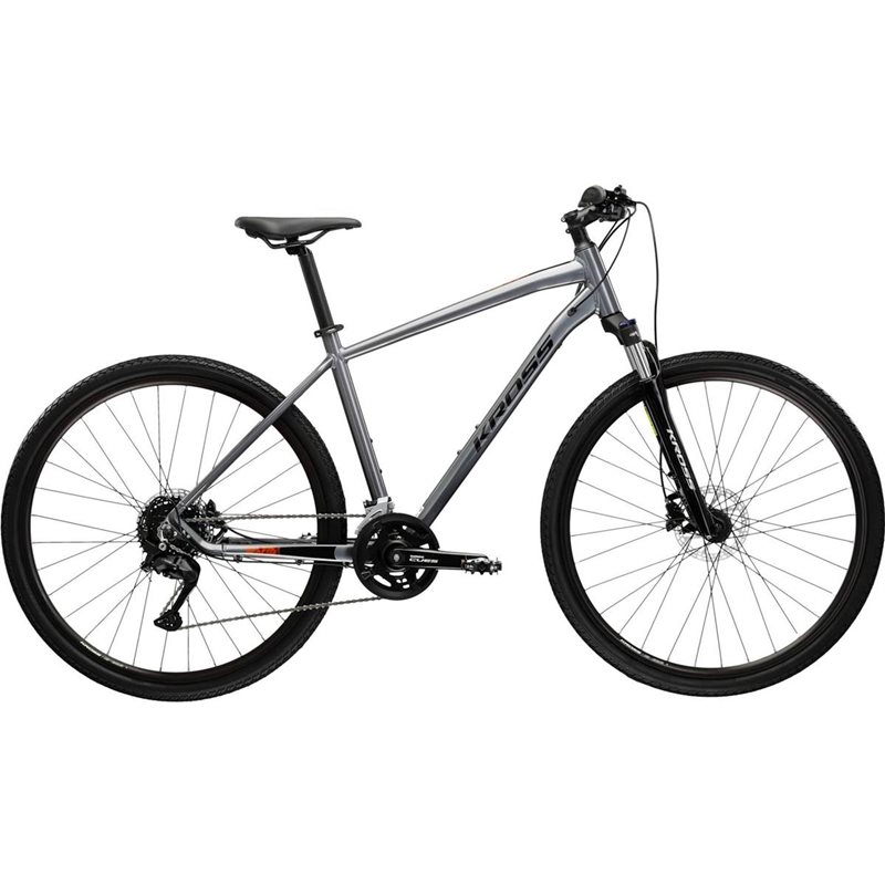 

Гибридный велосипед Kross Evado 5.0, серый/черный