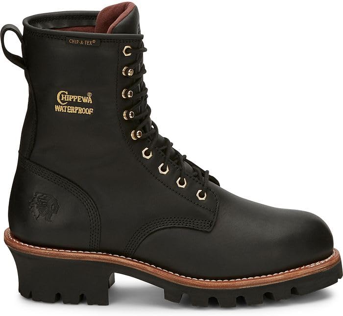 Рабочие ботинки Chippewa Paladin 20 см, водонепроницаемые, утепленные, со стальным носком, мужские, защита от поражения электрическим током, масло- и противоскользящие, черный — фото 3