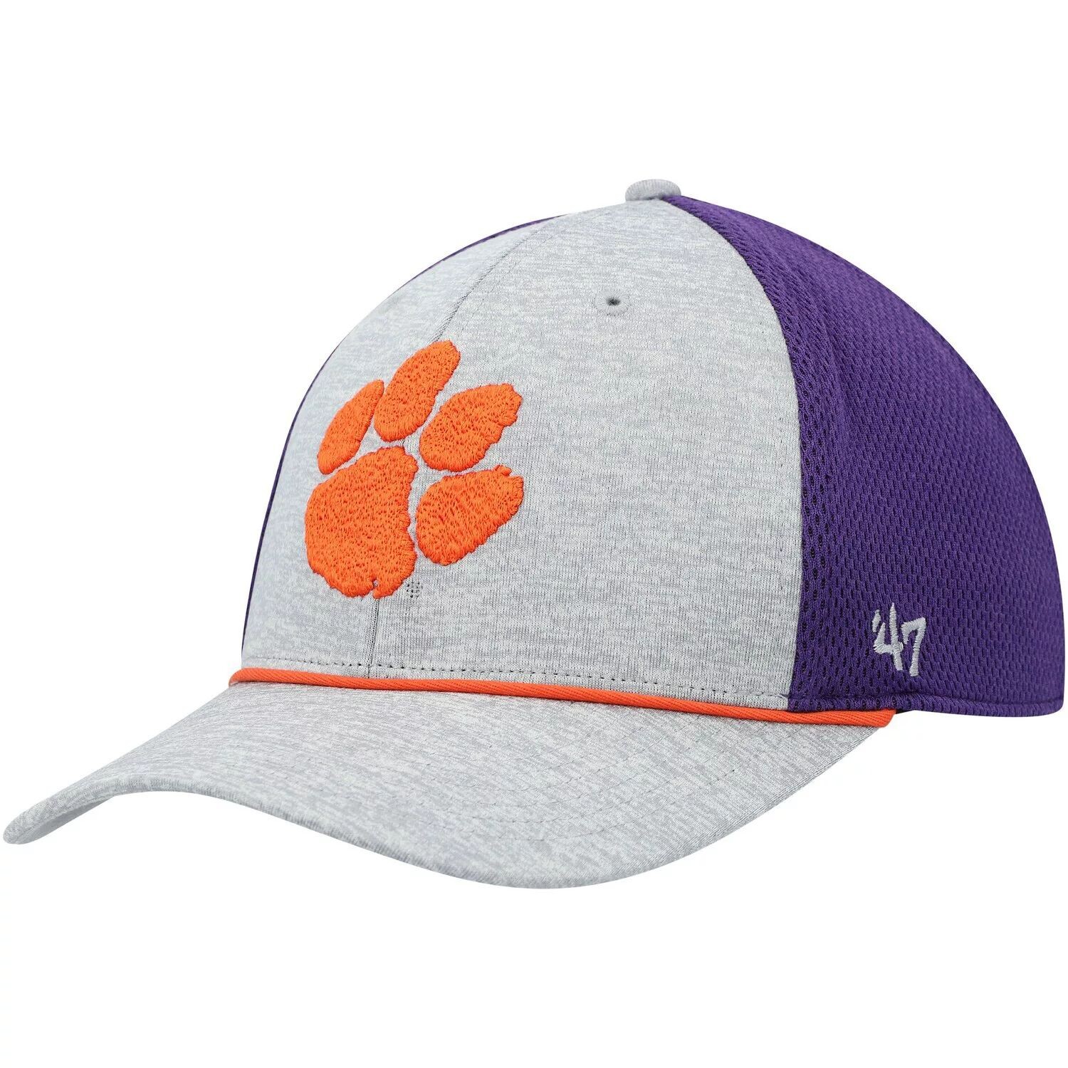 

Мужская серо-фиолетовая кепка Clemson Tigers Harbinger Trophy Flex '47