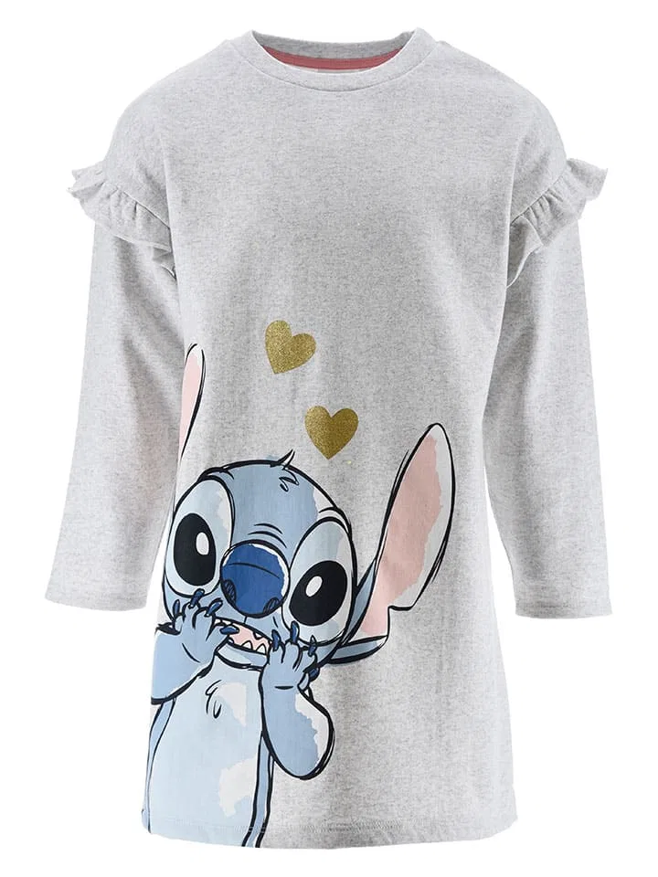 Платье с воланами Lilo & Stitch, серый