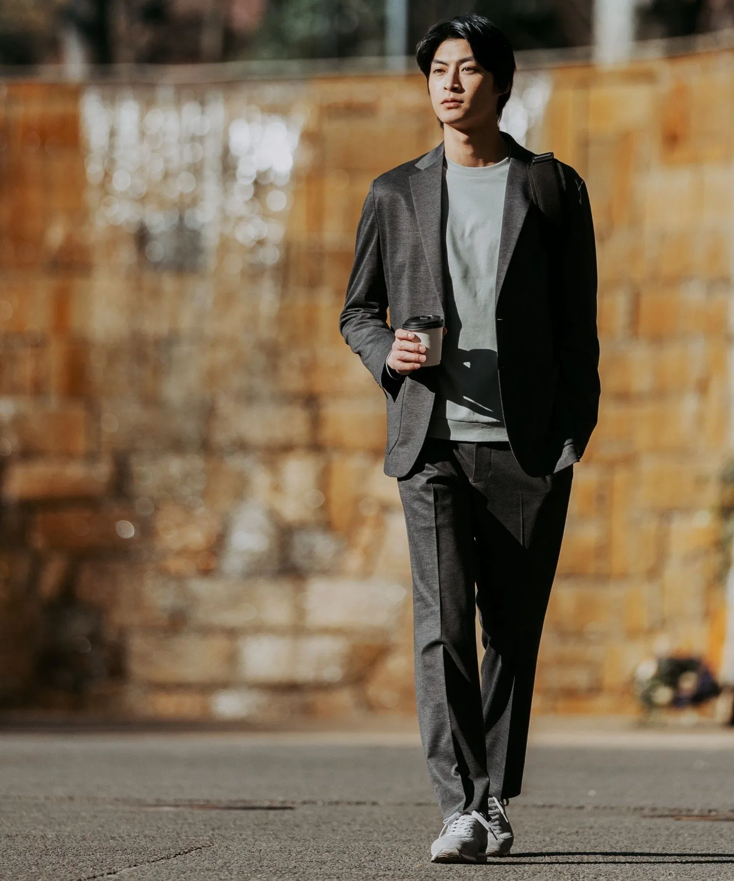 MARATHON GS Marathon Goat Suede Sneakers UNITED ARROWS green label relaxing, MD.GRAY — фото 2