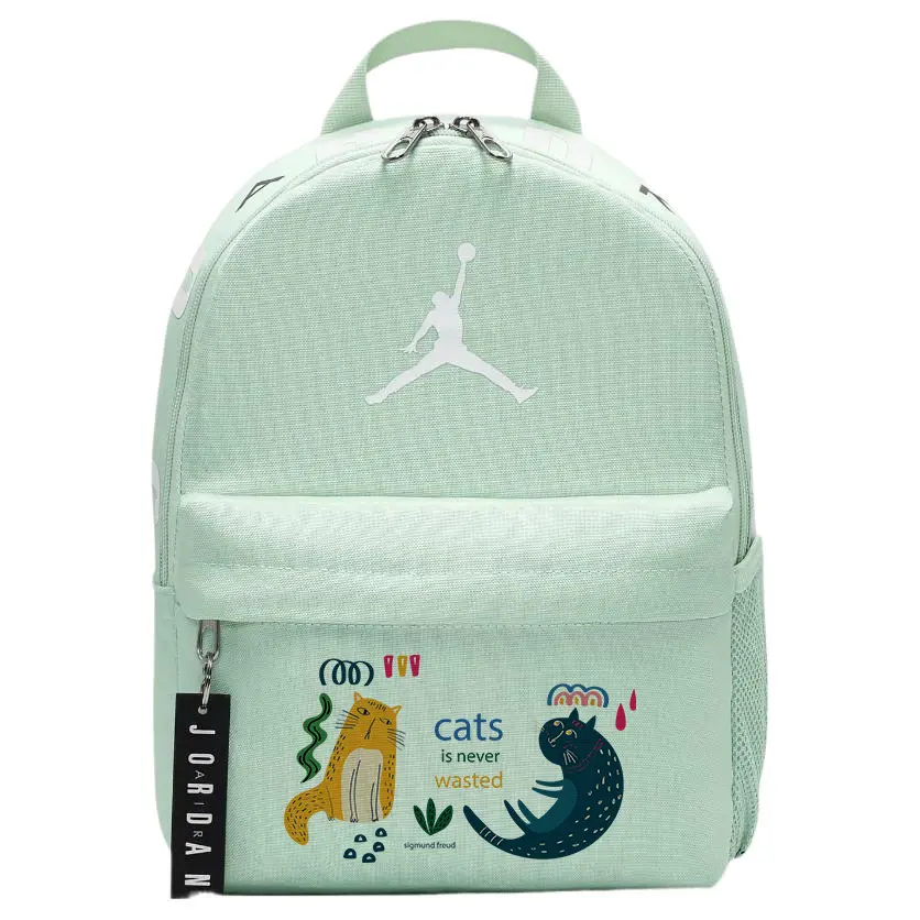 

Jordan Полиэстеровый рюкзак унисекс зеленый, Two cats