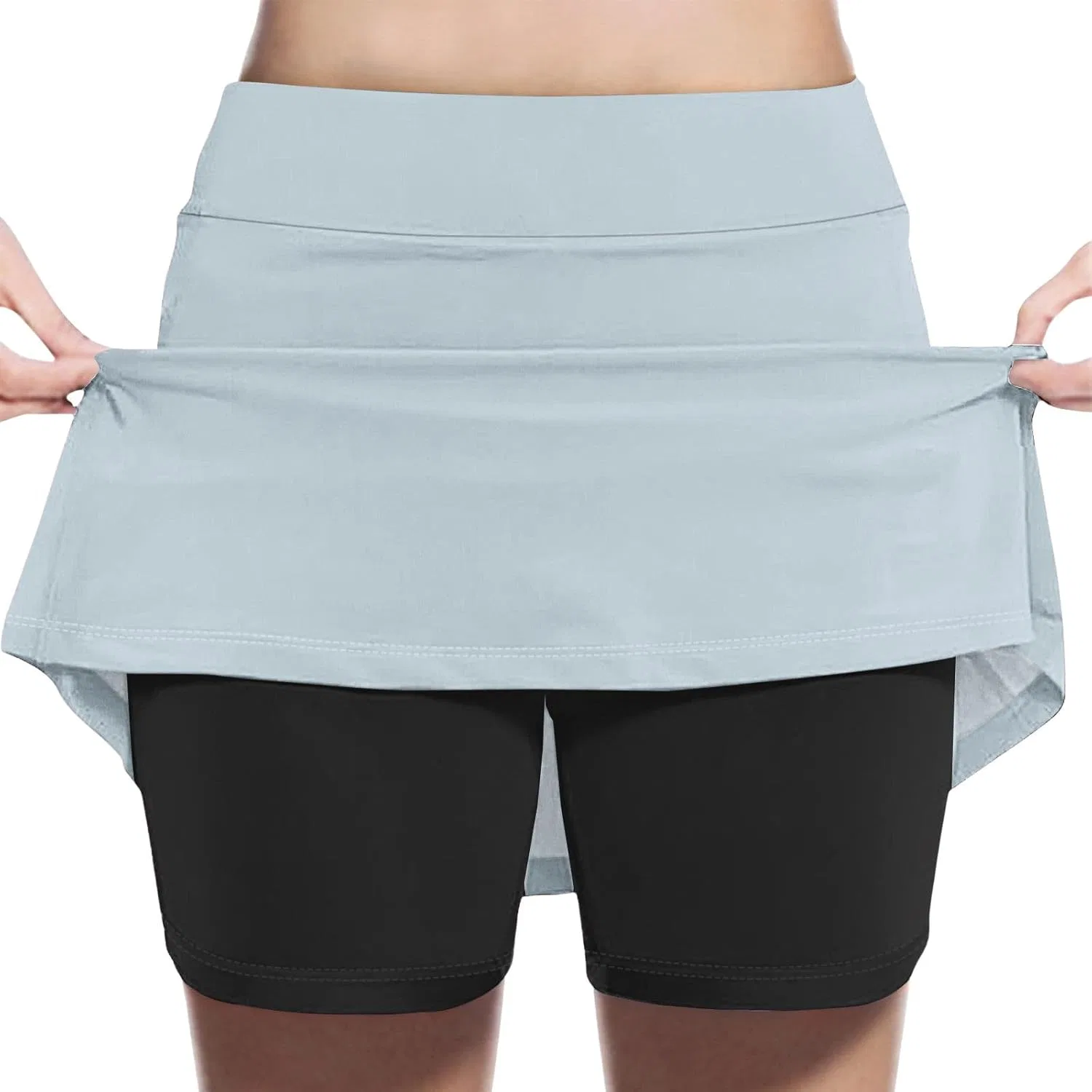 Детская спортивная юбка-шорты A-line, Zzalalana, Light Blue