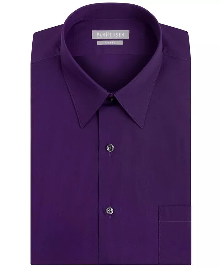 

Мужская классическая рубашка спортивного кроя из поплина Van Heusen, фиолетовый