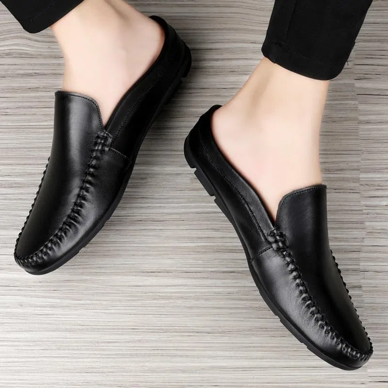 Лоферы на микропористой подошве, Black SayfuR — фото 4