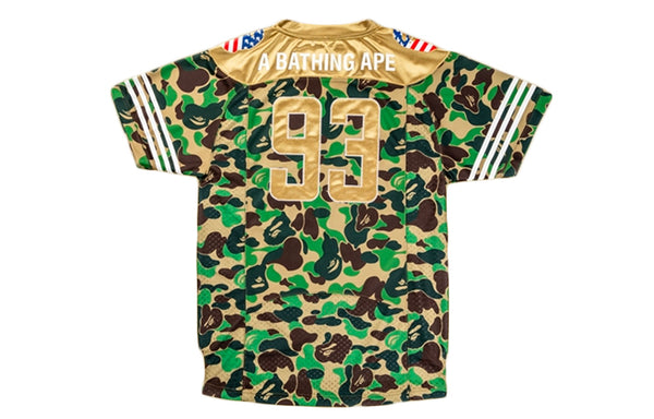 Спортивная футболка x a bathing ape sb jersey 'green' Adidas, камуфляж — фото 2