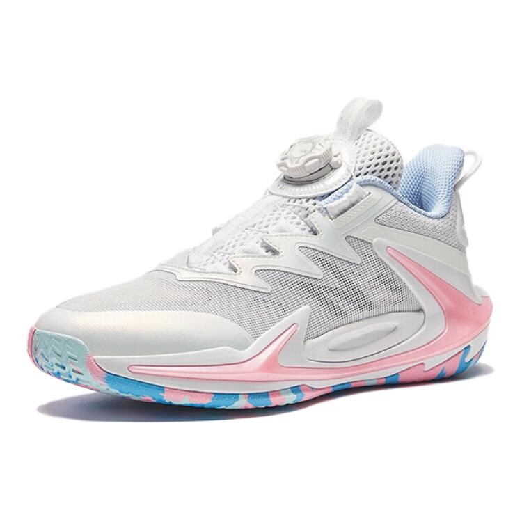 Баскетбольные кроссовки Crazy Thorn Kids GS Low-top Anta White/Danube Blue Anta Kids, синий — фото 2