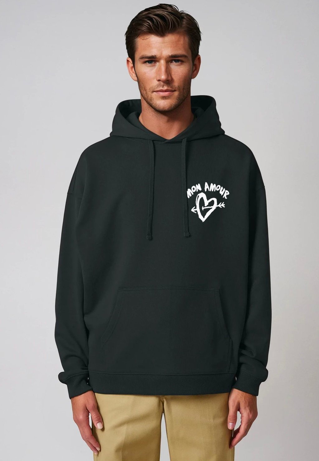 

Толстовка MON AMOUR EMBROIDERY UNISEX - Hoodie Mira Paris, черный