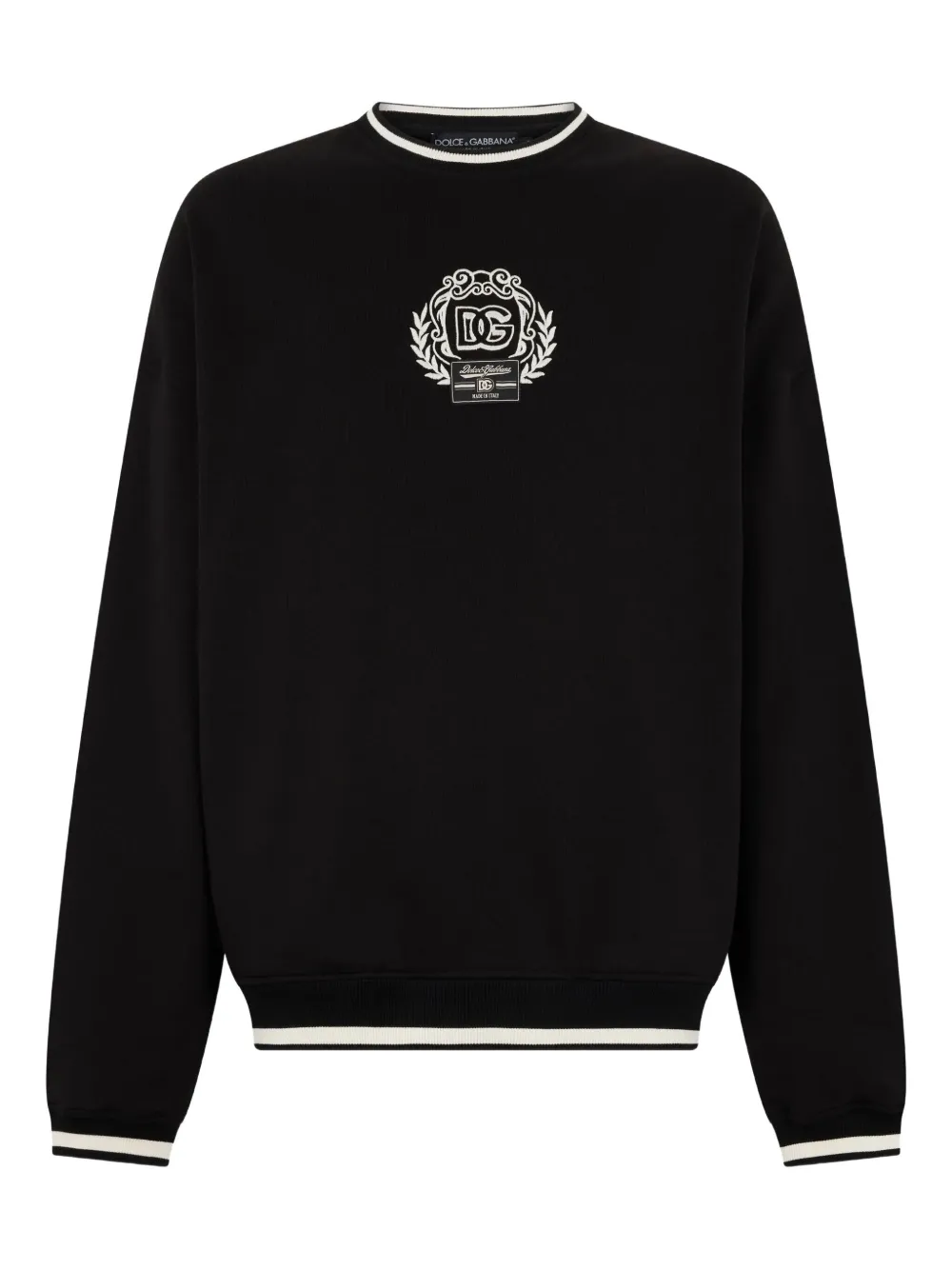 

Толстовка с вышитым логотипом DOLCE & GABBANA, черный