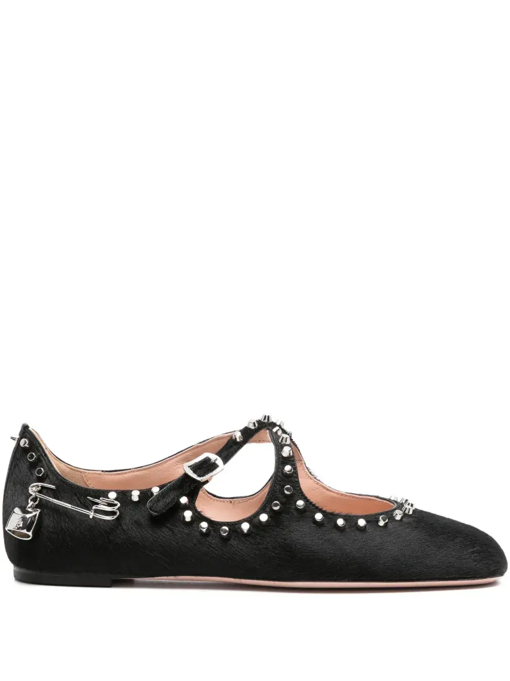 Кожаные балетки Bally, черный