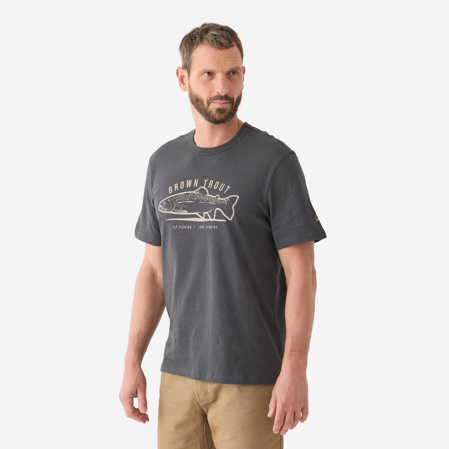 

CAPERLAN Рубашка для рыбалки с коротким рукавом, хлопок, форель