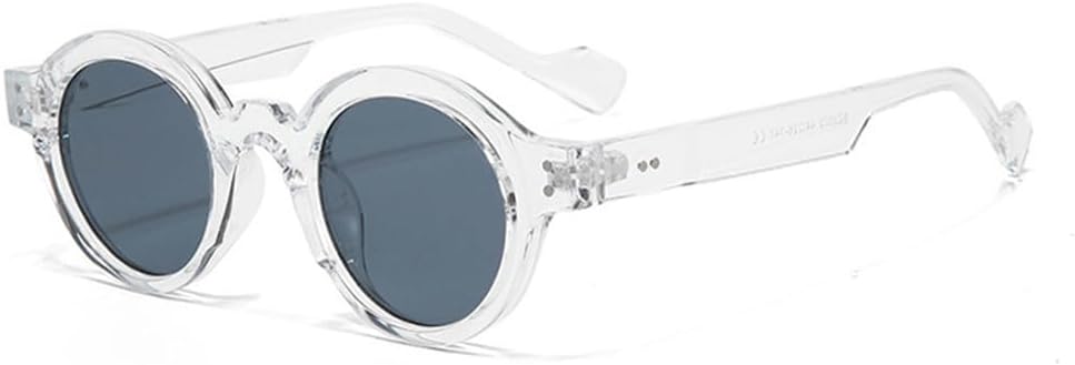 

Мужские солнцезащитные очки в стиле панк, двухцветные, с защитой от УФ-излучения UV400, ретро-стиль, женские солнцезащитные очки с прозрачными линзами и оправой KTUCN, Transparent Gray