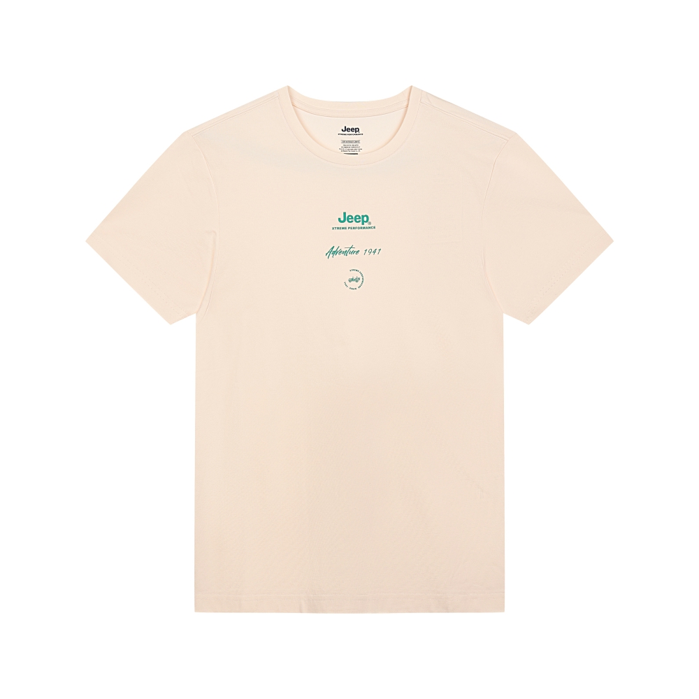 

Футболка с втачным рукавом унисекс Jeep, белый