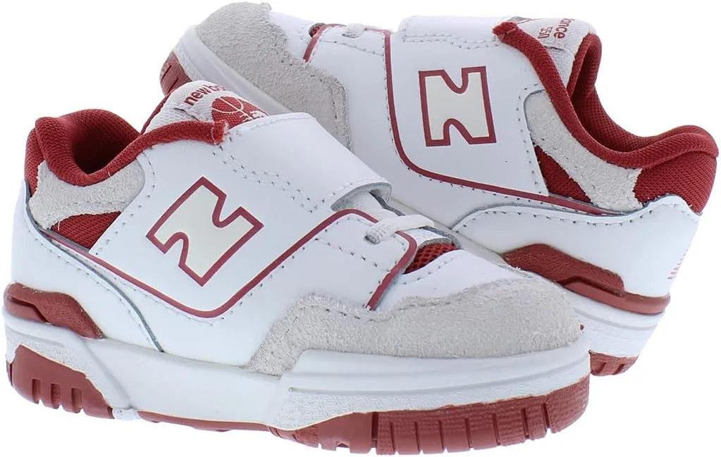 Кроссовки New Balance Kids 574 New-b V2 Familiar Ground, белый-красный — фото 3