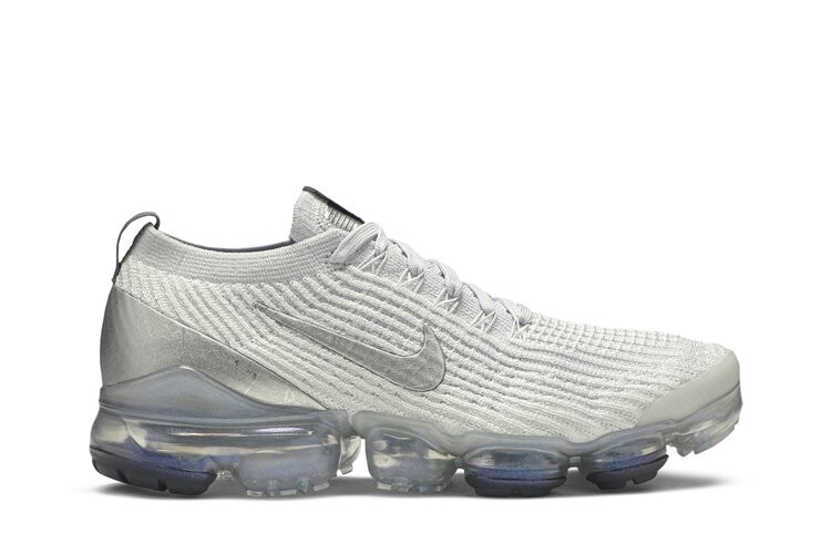 Кроссовки Nike Wmns Air VaporMax Flyknit 3 'White Silver', белый