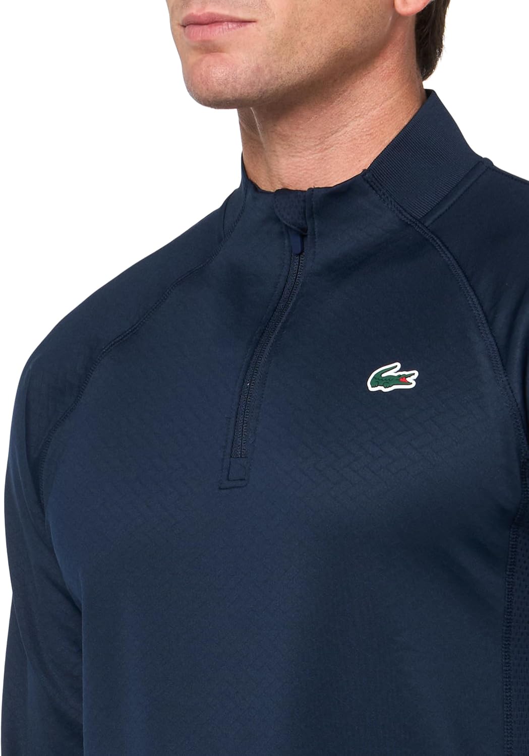 Lacoste мужская спортивная флисовая толстовка для гольфа, Navy Blue/Navy Blue — фото 3