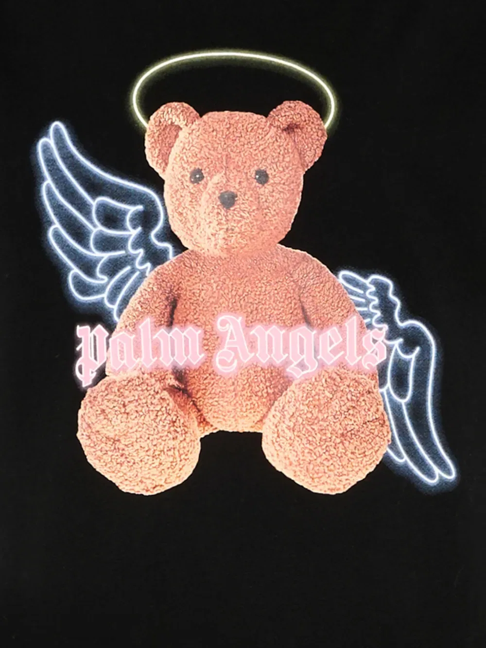 Платье с изображением медведя Palm Angels Kids, черный — фото 3