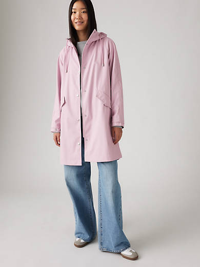 

Куртка-дождевик с капюшоном Levi's, цвет Pink