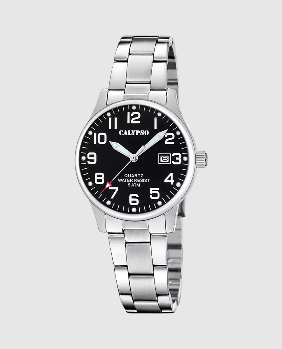 

K5861/4 Базовые женские часы из серебристой стали Calypso, серебрянный