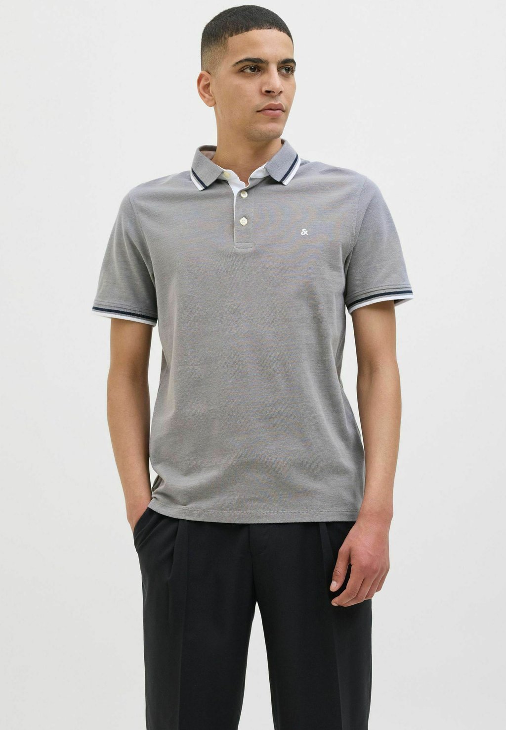 

Рубашка поло JJEPAULOS SS NOOS Jack & Jones, серый