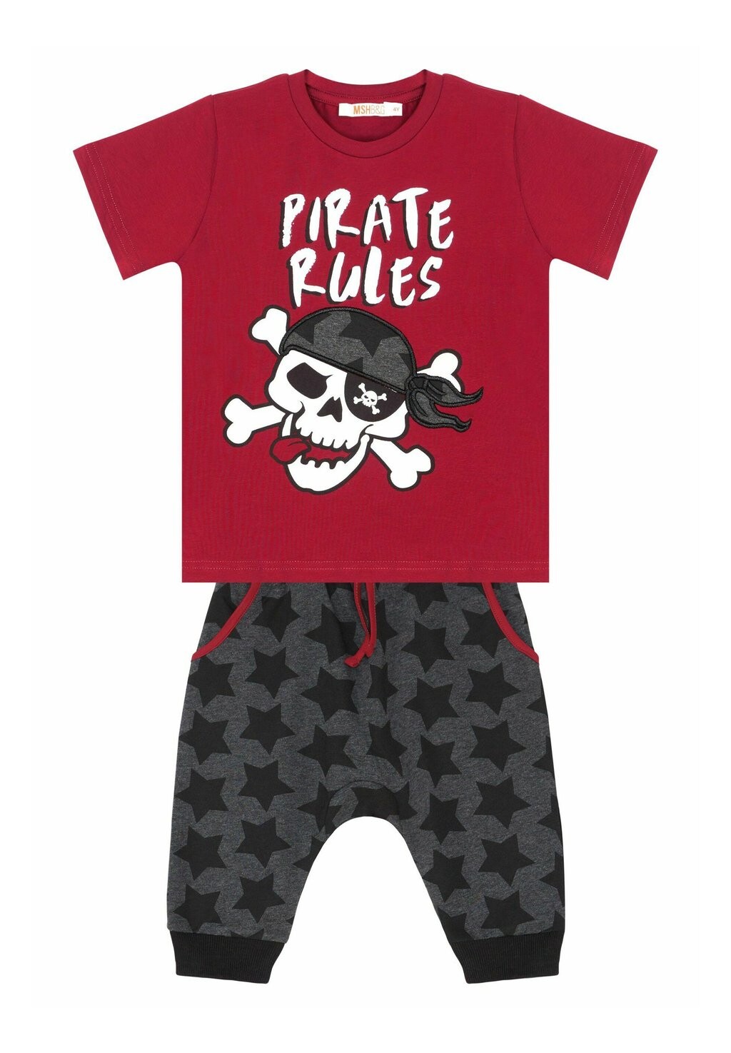 

Спортивный костюм SET PIRATE RULES Denokids, красный