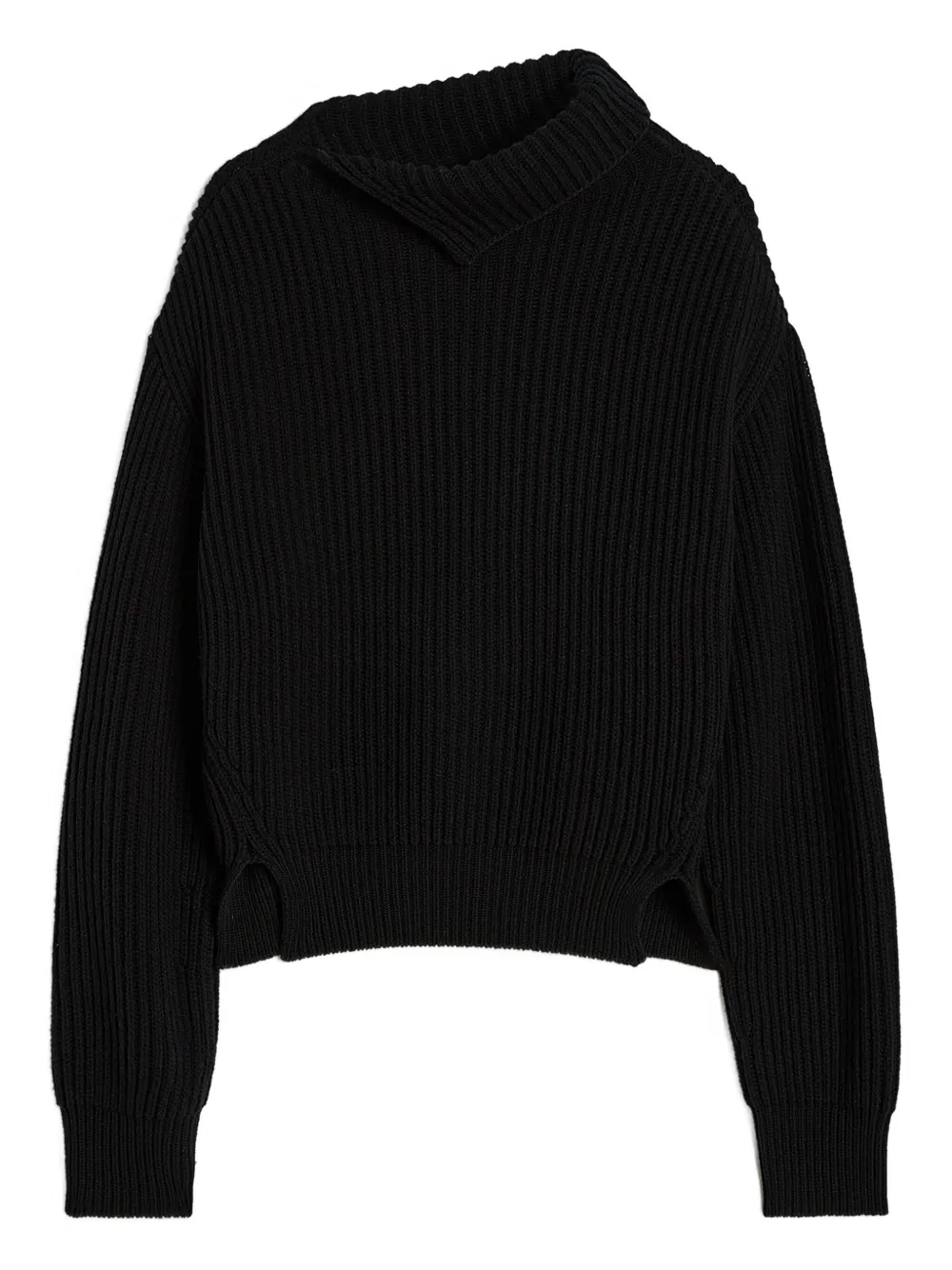 

Свитер в рубчик JIL SANDER, черный