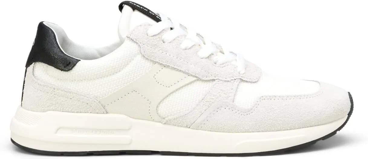 Мужские кроссовки-балетки Marc OPolo с логотипом, спортивные Marc O'Polo, Off-White Black — фото 4
