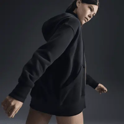 Худи Nike Sportswear Phoenix Fleece, цвет Black/Sail — фото 2