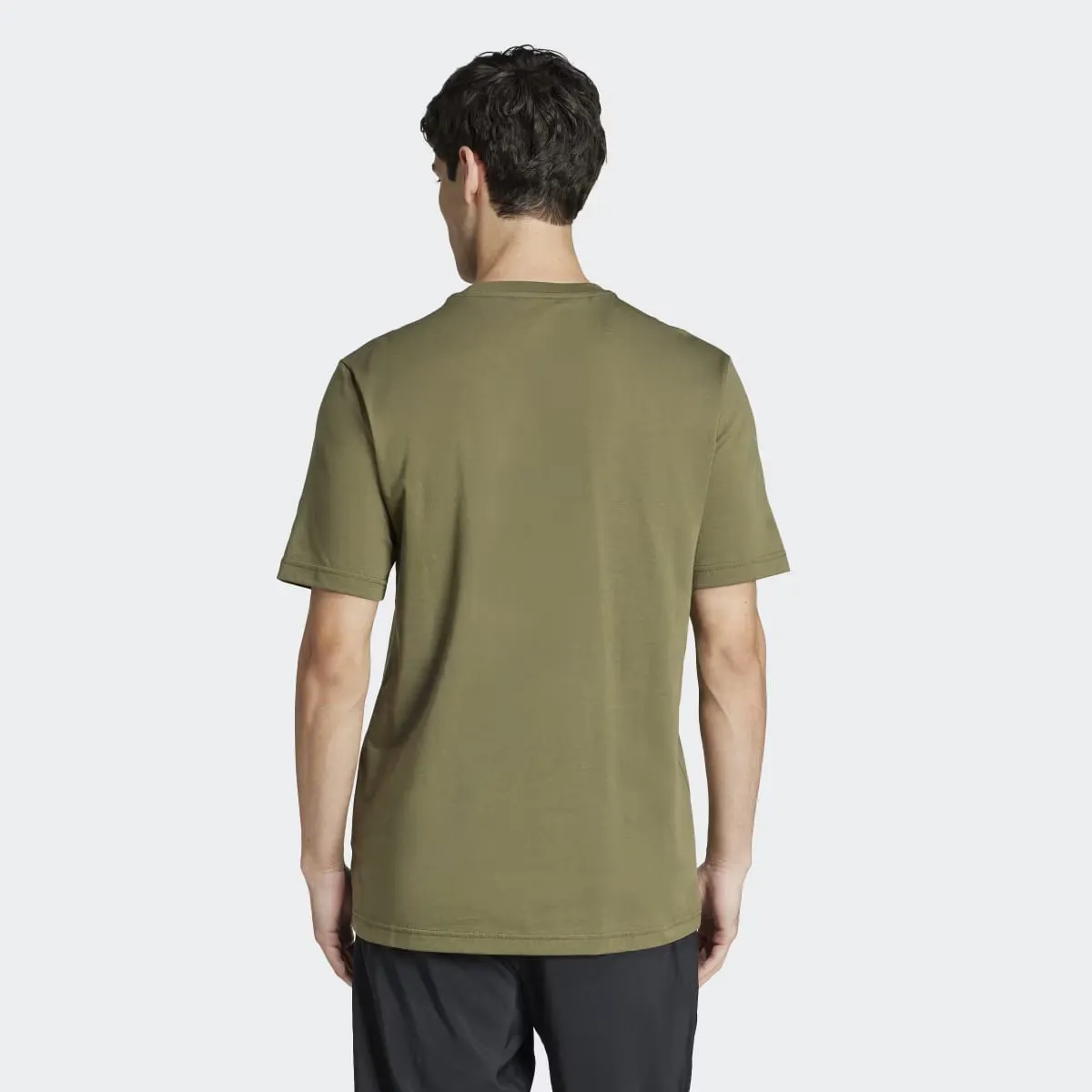 Мужская футболка с камуфляжным принтом Adidas Codes, зеленый — фото 2