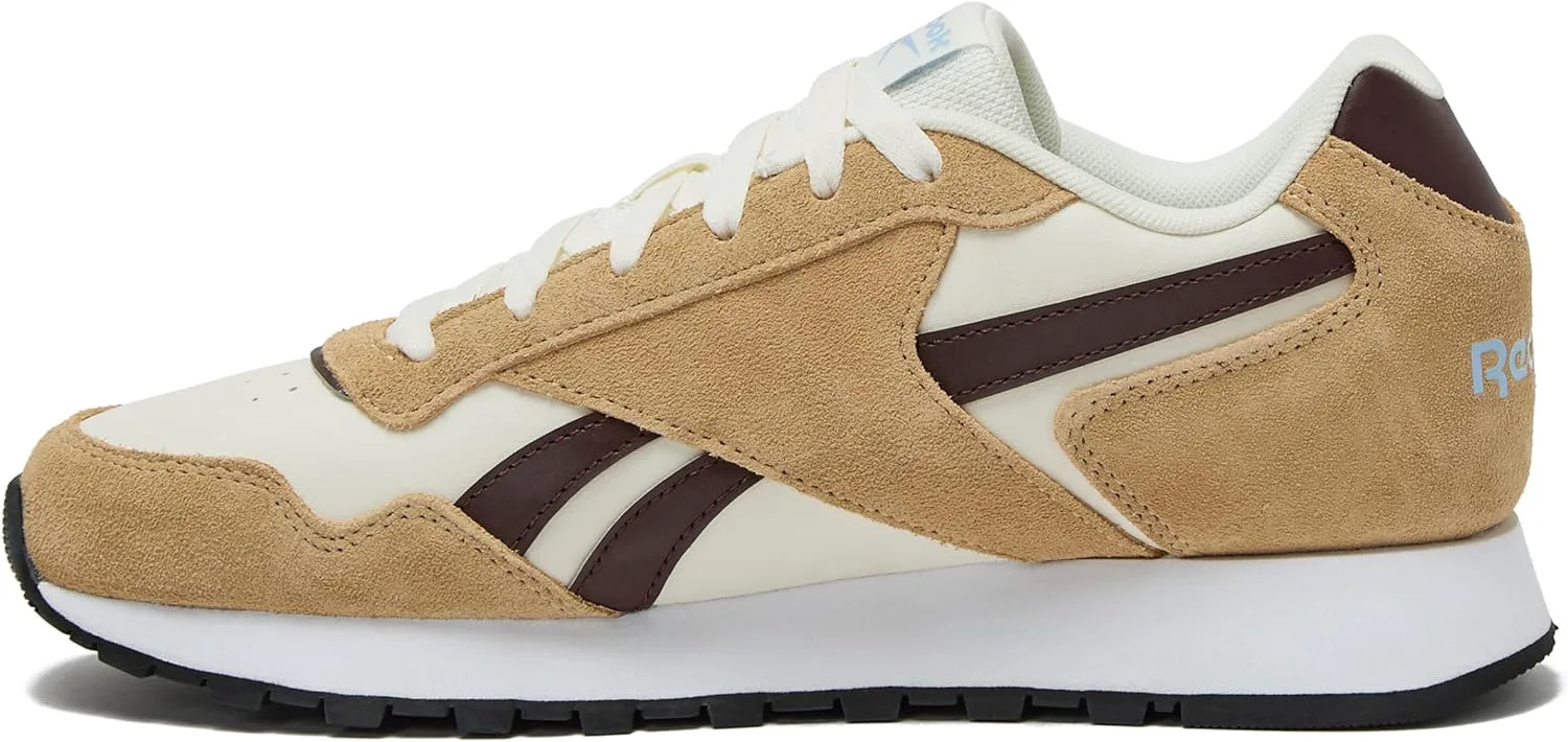 Мужские кроссовки Reebok Glide - черные или белые теннисные туфли, размеры с 7 по 15, коричневый — фото 3