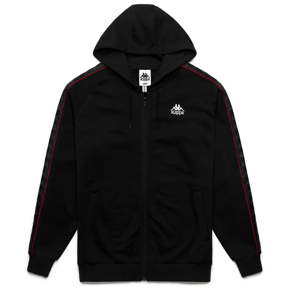 

Толстовка Kappa 222 Banda Zamin 4 full zip, черный