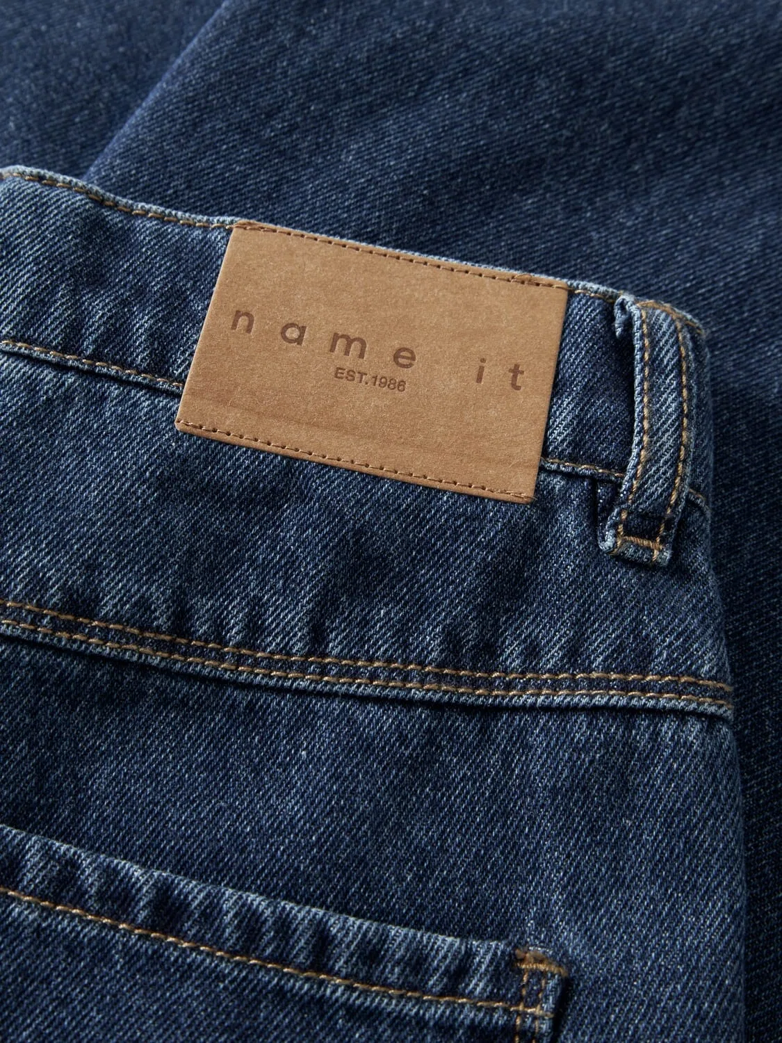Джинсы широкие NKFBELLA SKATER XWIDE JEANS 3111-ZA Name It, темно-синий — фото 2