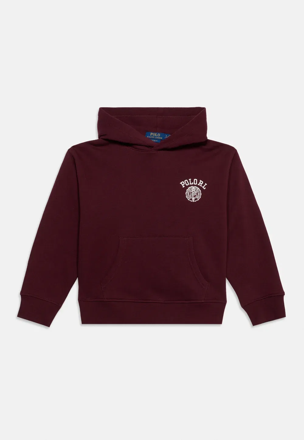 Толстовка с логотипом большого размера, размеры 7-14 лет - худи Polo Ralph Lauren, Rich Ruby — фото 3