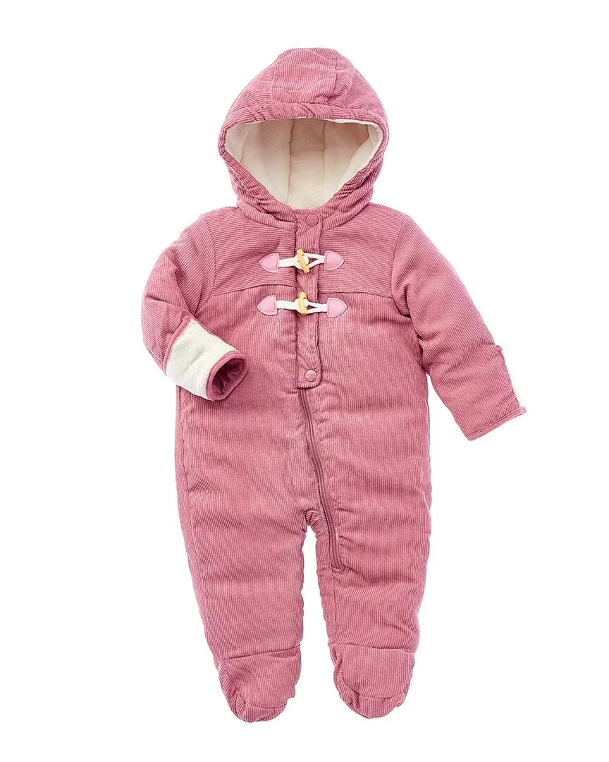 Детское пальто для девочек на молнии с капюшоном Kensie Girl Corduroy Toggles Pram, розовый