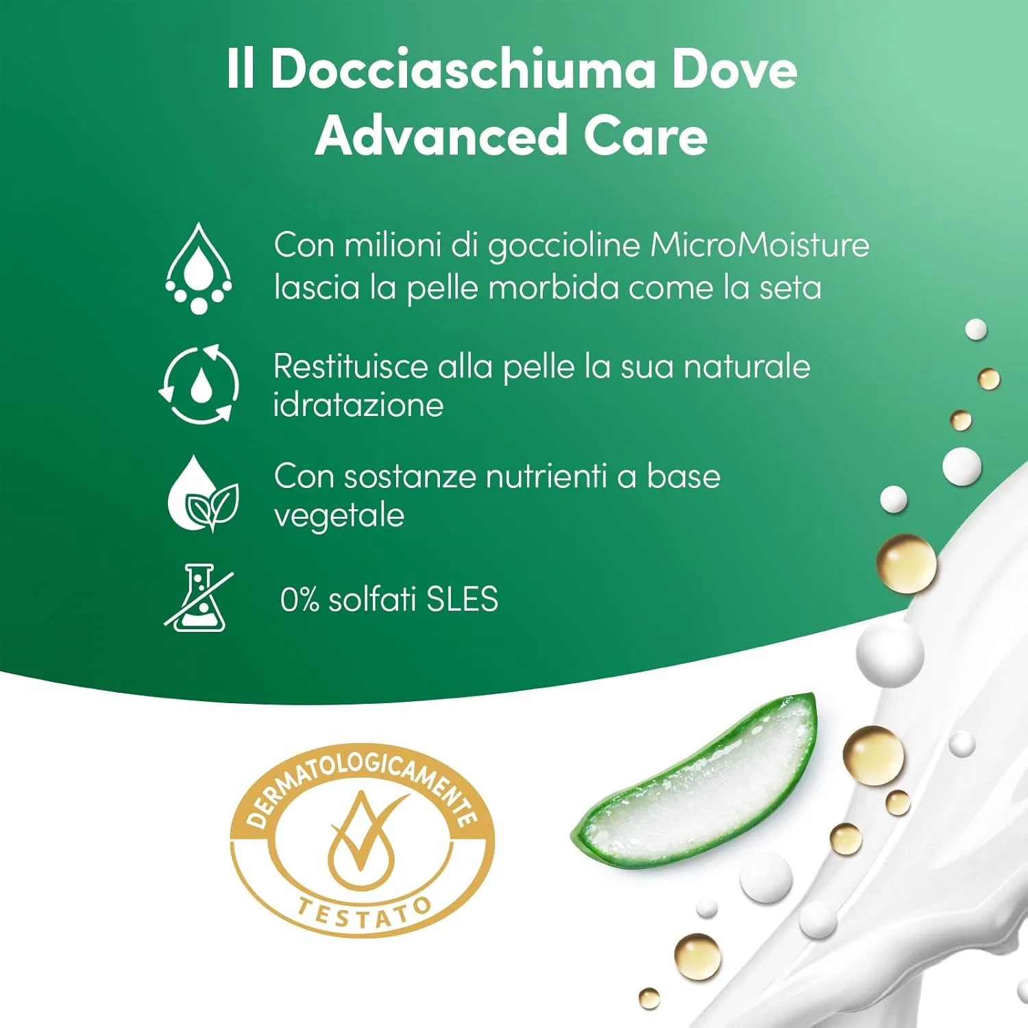 Гель для душа увлажняющий Dove Fresh Moisturising, 6 шт по 225 мл, Алоэ Вера — фото 4