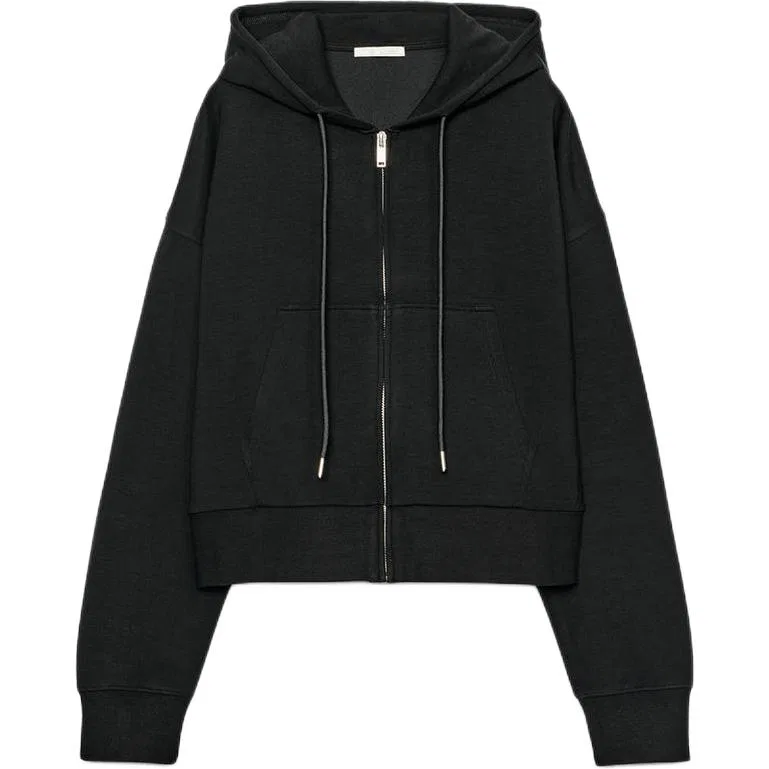 Женский худи с капюшоном Black ZARA, Черный