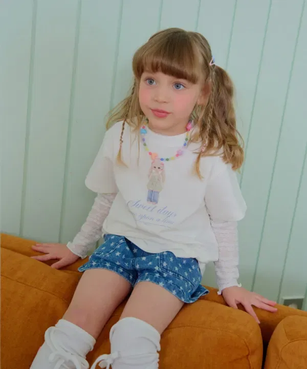 Футболка с принтом Doll, Chouchoushasha, айвори — фото 4