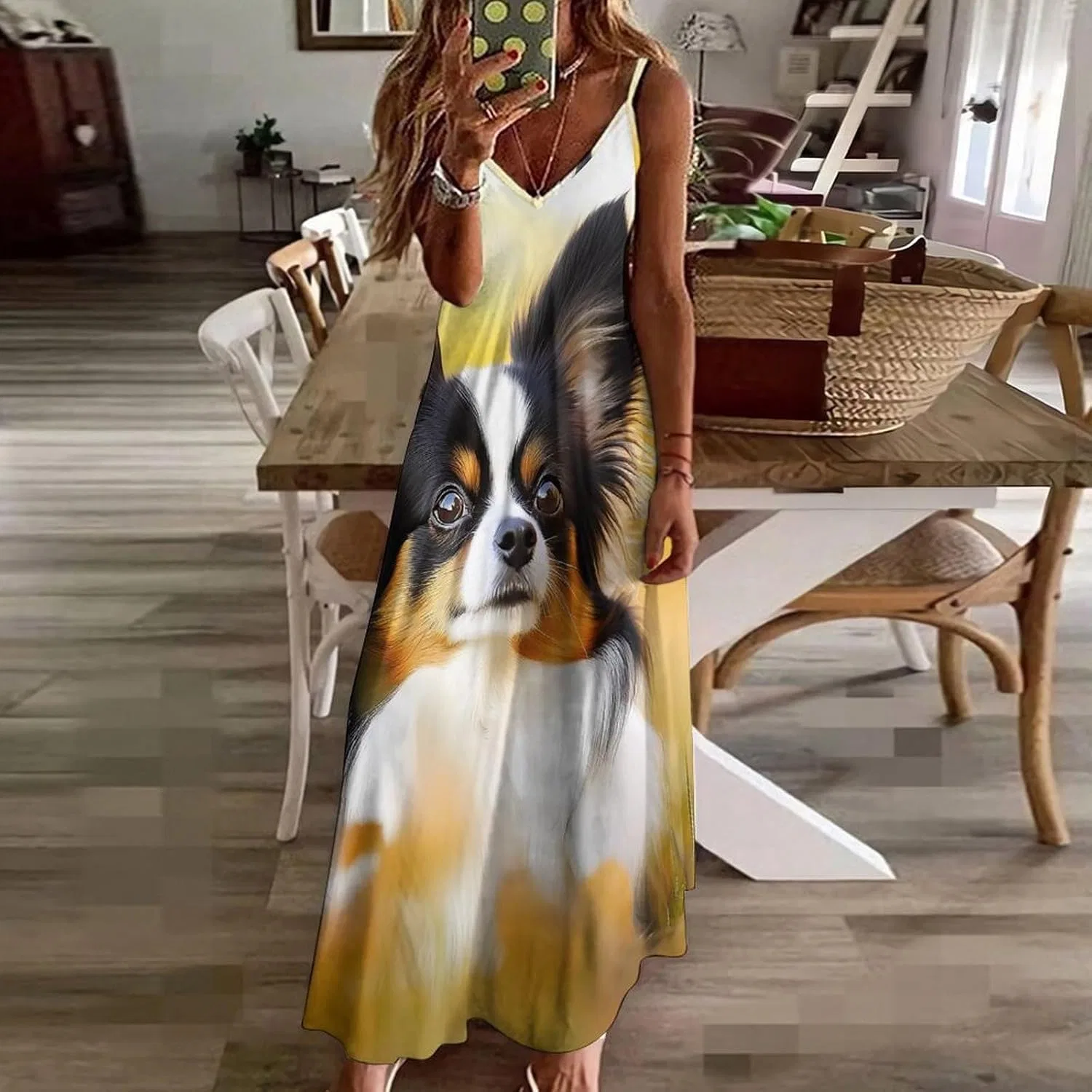 Женское макси-платье без рукавов на регулируемых бретелях, Style — фото 3